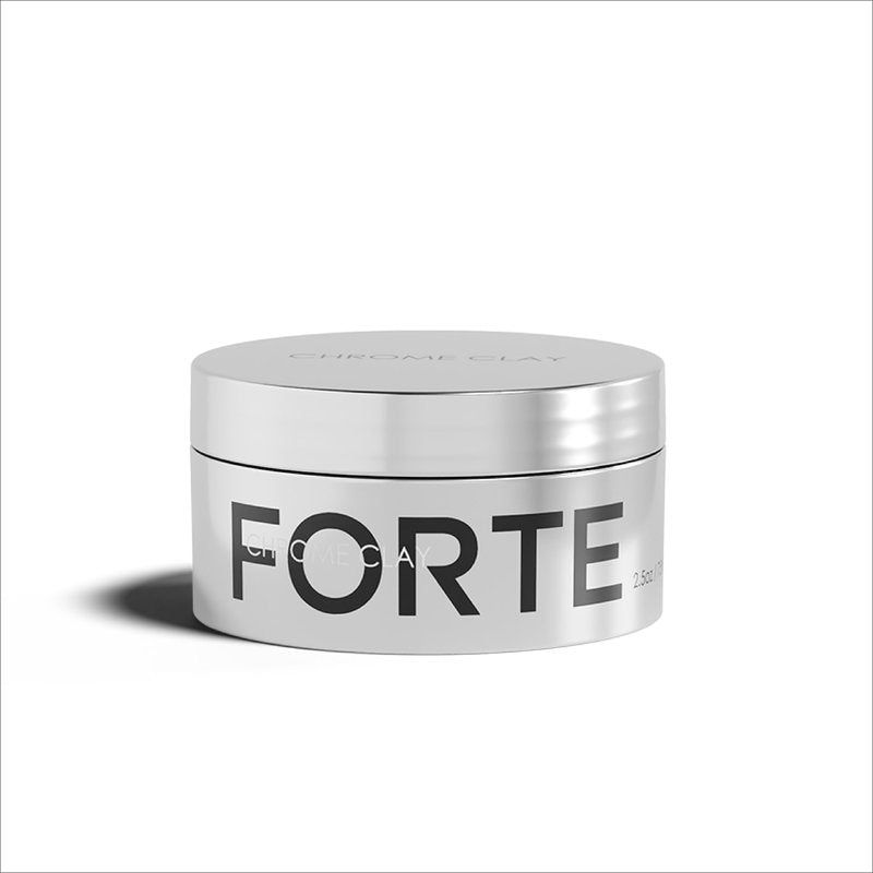 Alex Costa Forte Series Chrome Clay – Strong Hold Hair for Men | Matte Finish, Volumizing & Texture Enhancing | Kaolin, Biotin & Aloe Vera | Lightweight, Reworkable & Easy Wash-Out | 2.5oz