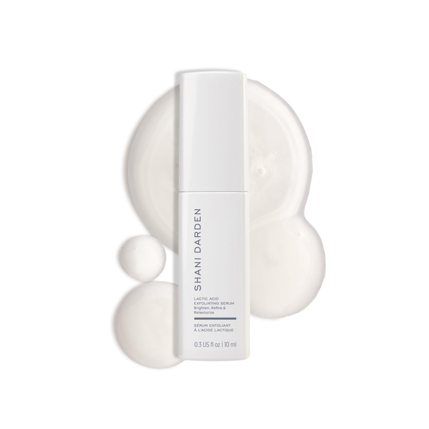 SHANI DARDEN SKINCARE Lactic Acid Face Serum Travel Size, Active PM Serum to Brighten and Smooth Skin, 0.34 fl oz