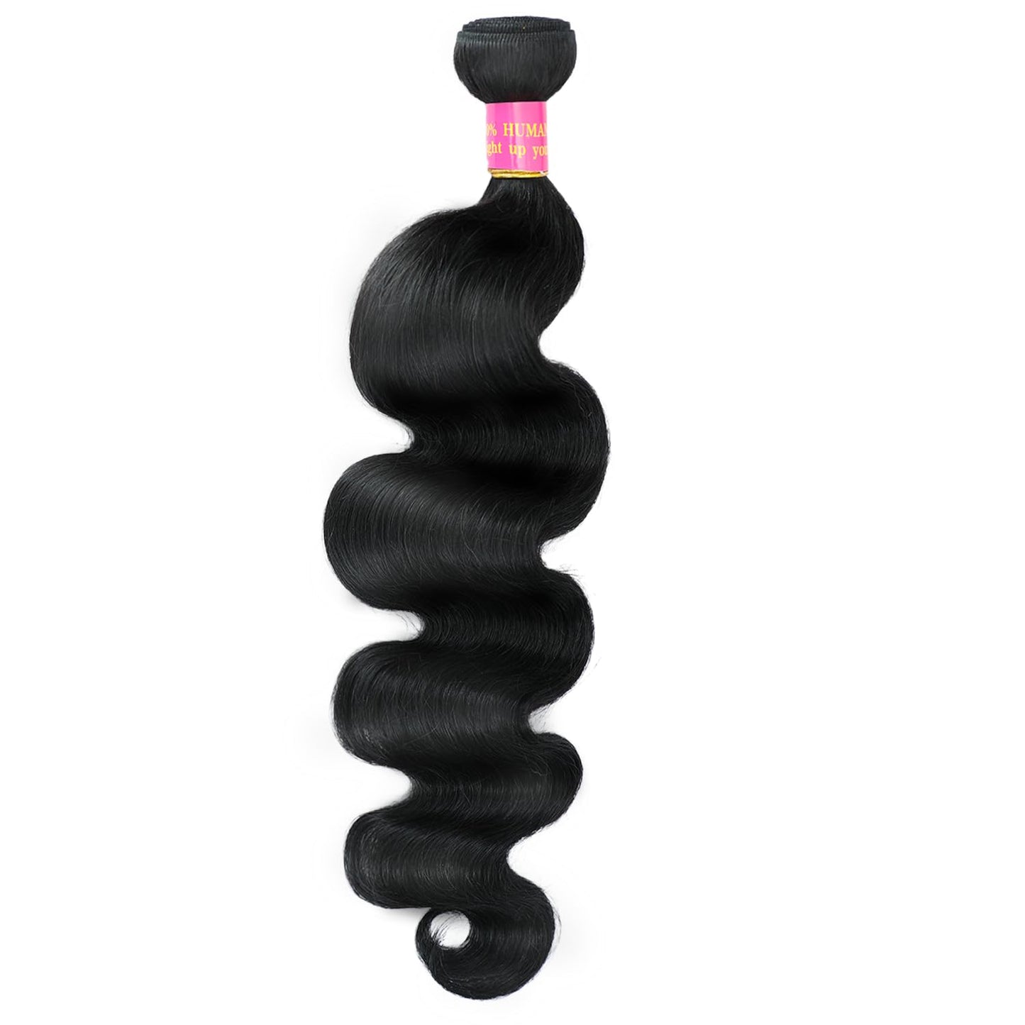 Fopeela 12A Body Wave Bundles Human Hair 1 Bundle 20 Inch 100% Unprocessed Brazilian Virgin Body Wave Human Hair Bundles for Women Natural Black