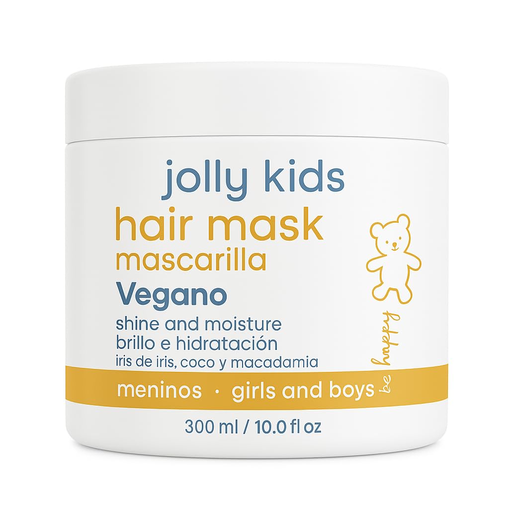 AMAZÓNICA BELEZA AMABELLE Hair Mask Jolly Kids |Vegan | Moisturizes and Nourishes | For All Hair Types, Curly, Straight | Promotes Healthy Growth | Mascarilla para Niños |10 Oz