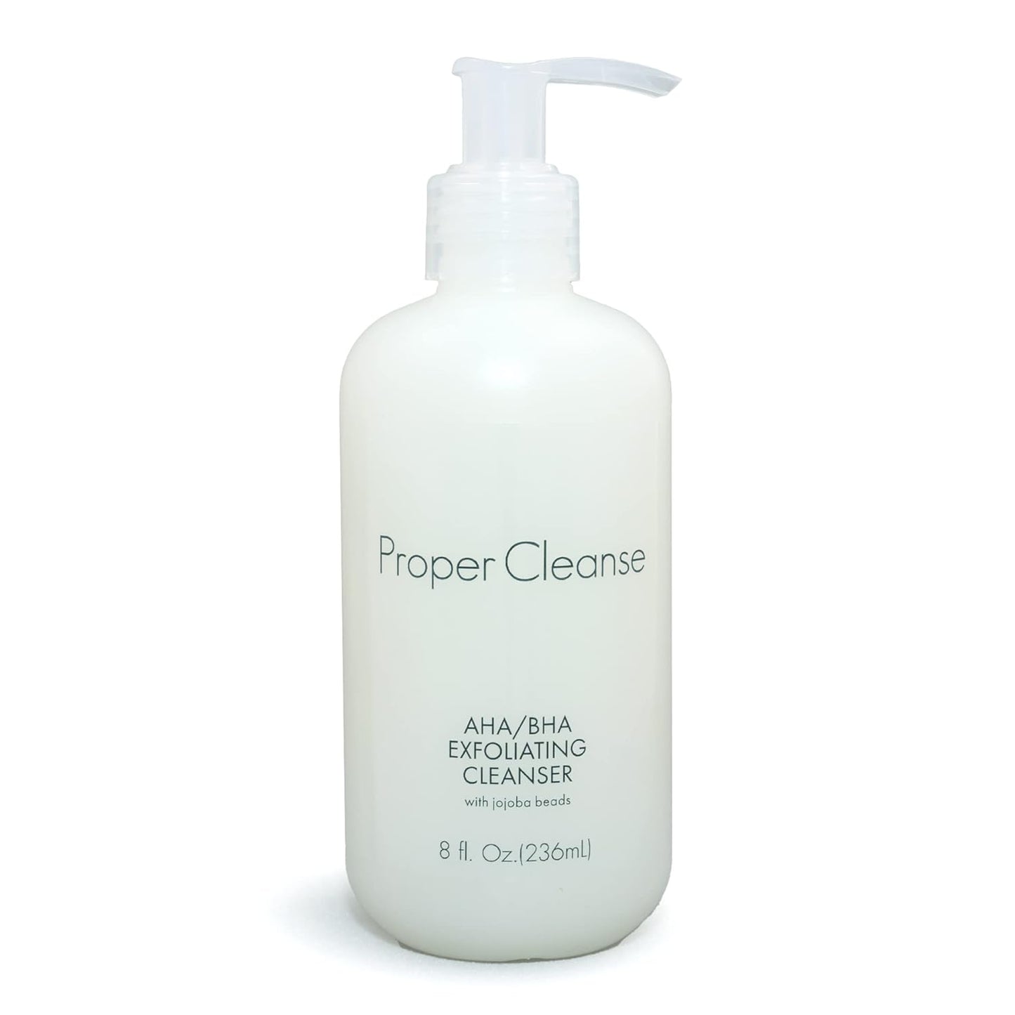 AHA/BHA Exfoliating Cleanser with Jojoba Oil - Deep Cleanse & Refresh 8 oz