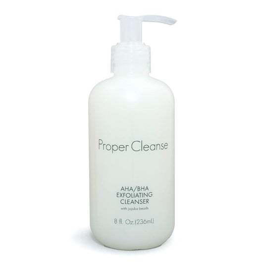 AHA/BHA Exfoliating Cleanser with Jojoba Oil - Deep Cleanse & Refresh 8 oz