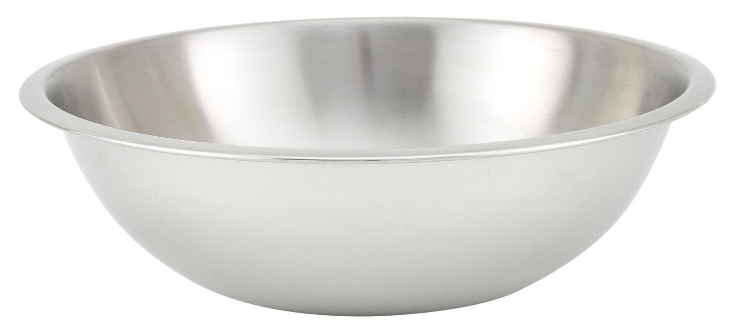 Winco Heavy-Duty Mixing Bowl, 4-Quart, Medium, Stainless Steel