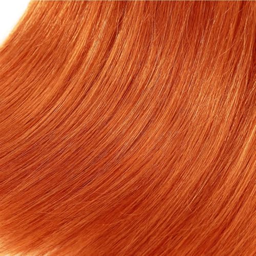 Brazilian Human Hair Bundles 16 18 20 inch Orange Straight Bundles 350 Color Ginger Orange Unprocessed Virgin Quick Weave Hair for Black Women