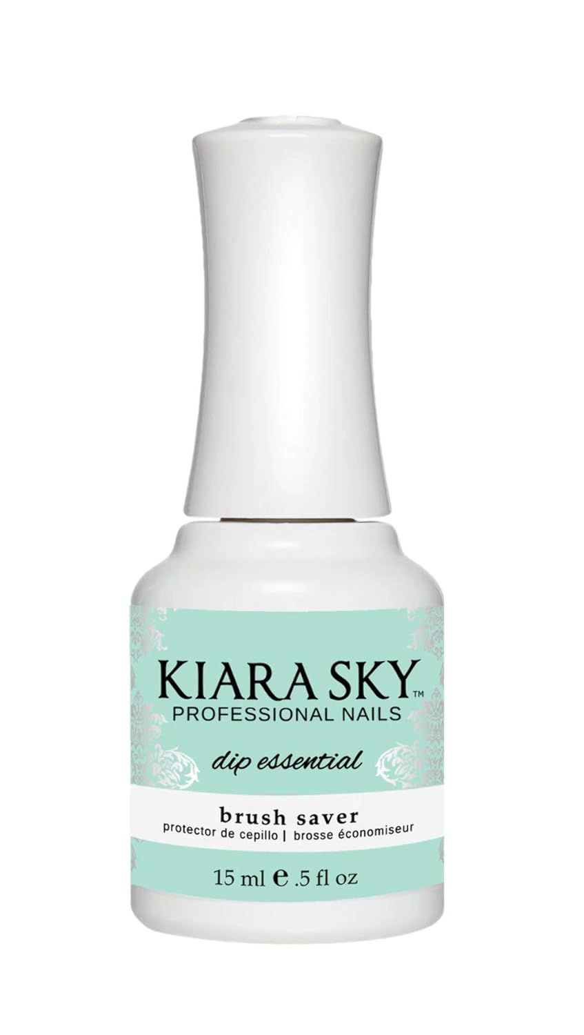 Professional Dip Manicure Liquid - Kiara Sky Brush Saver for Perfect Nails | Step 6