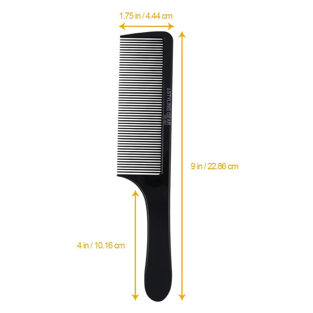 12 Pack – No. 403 Flexible Fade Barber Clipper Combs. Thin Blending & Cutting Combs for Flattops, Scissor Over Comb, Clipper Over Comb – Individually Wrapped, Stain Resistant