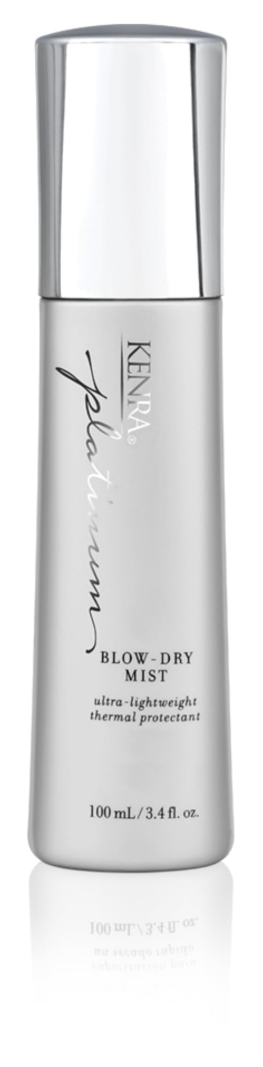 Kenra Platinum Blow-Dry Mist | Ultra-Lightweight Thermal Protectant | Detangles, Smooths, & Softens | Eliminates Frizz & Resists Humidity | Fine To Medium Hair | 3.4 fl. oz