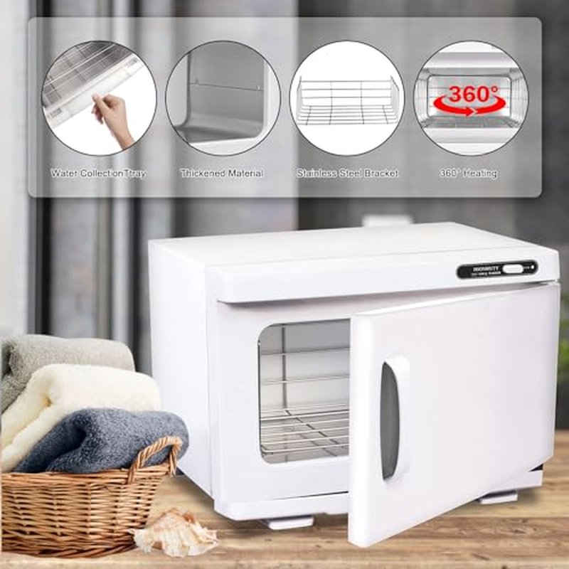 Electric Towel Warmer, Hot Towel Warmer, Professional Towel Warmer Cabinet, 8L Capacity, Hot Towel Cabinet for Spa, Beauty, Salon Use (White)
