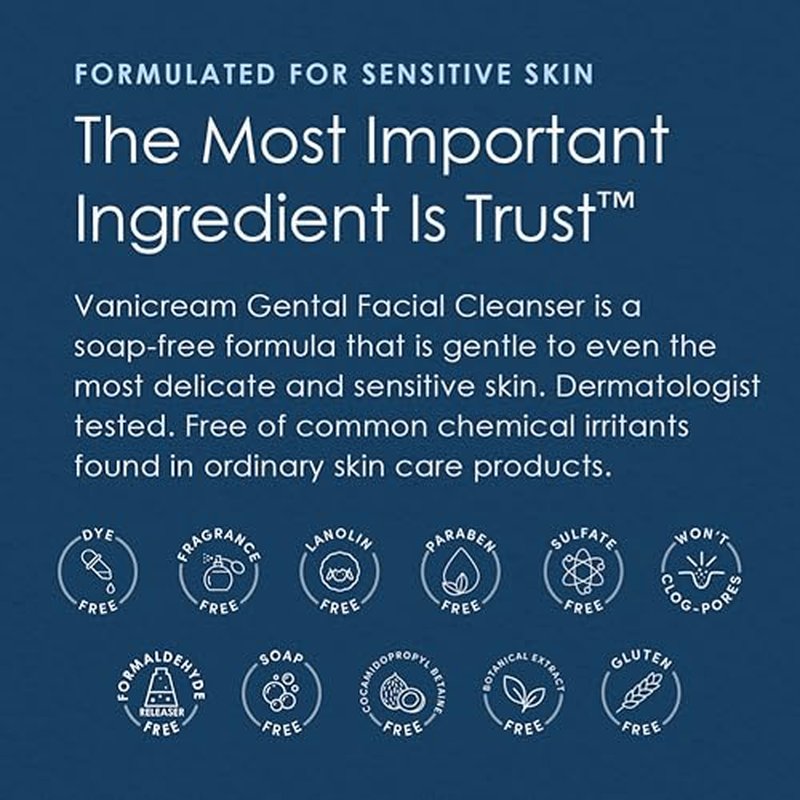 Vanicream Moisturizing Skin Lotion Tube for Sensitive Skin, Soothes Red, Irritated, Cracked or Itchy Skin, Dye Free, Fragrance Free, Preservative Free, Dermatologist Tested, 2 Ounce (Pack of 1)