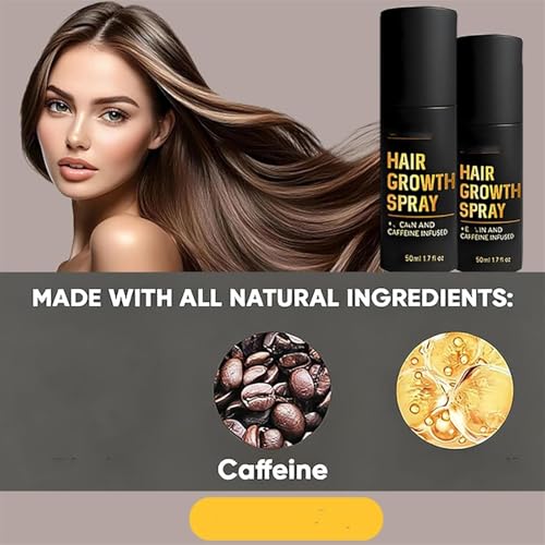 Hair Growth, Hair Growth Spray, Promotes Thicker, Fuller Hair For Women & Men ? All Hair Types, Hair Thickening Sprays With Natural Ingredients (1 PCS)