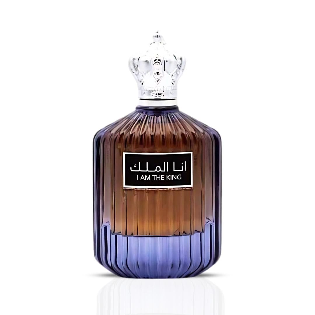 Ard Al Zaafaran I Am the King Eau De Parfum Spray 100ml (3.4 oz) | A Bold Blend of Fresh Spice, Aromatic Florals & Warm Woody Depth.
