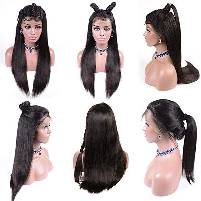 30 Inch 13x6 Lace Front Wigs Human Hair Pre Plucked HD Frontal Wigs Human Hair with Baby Hair Straight Glueless Wigs Human Hair for Women 180% Density