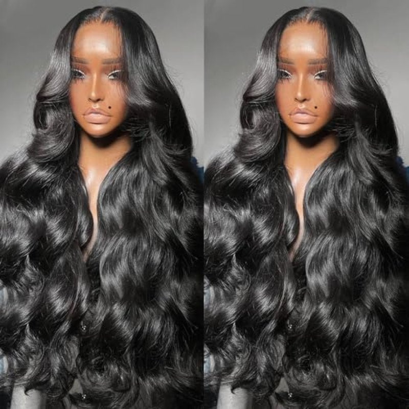13x6 Body Wave Lace Front Wig Human Hair Pre Plucked 200 Density HD Transparent Lace Frontal Wig for Women Bleached Knots Glueless With Baby Hair 26 Inch
