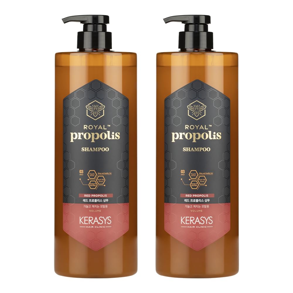 Kerasys Royal Propolis Red 33.8 fl oz / 1L (Shampoo, 2-Pack)