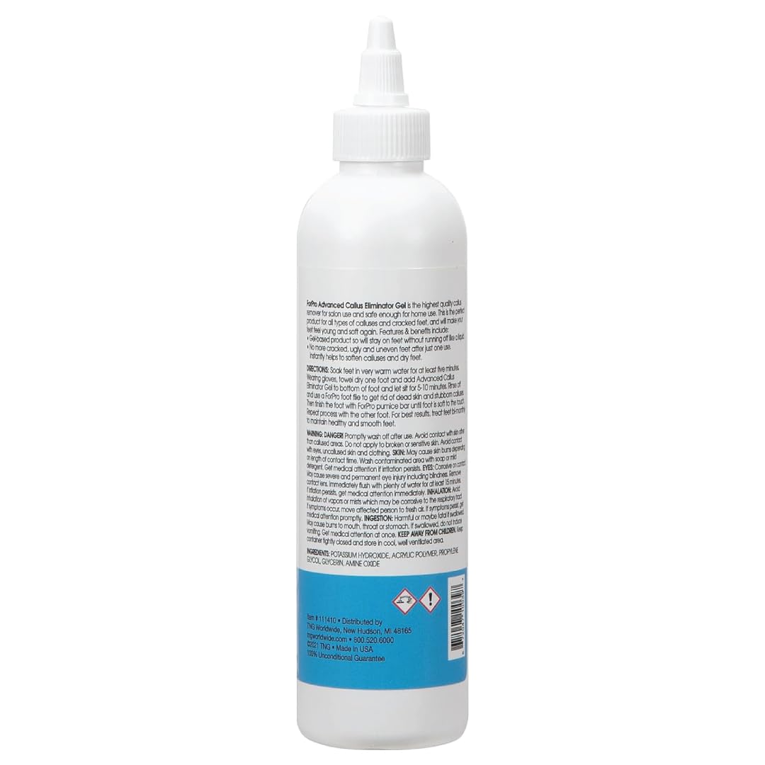 ForPro Advanced Callus Eliminator Gel, 8 oz. – Professional Grade, No Drip Callus Remover Gel for Feet