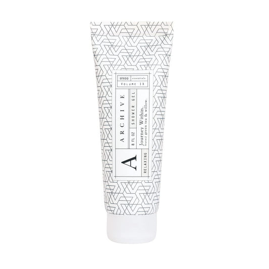 Archive Journey Within Shower Gel, 8 fl oz, Luxury Moisturizing Body Wash for Men & Women, Lightly Scented Liquid Soap