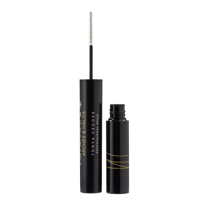Arches and Halos Water Resistant Firm Hold Eyebrow Gel - Clear Brow Gel for Lasting Definition - Non Flaking Weightless Formula - Vegan - 0.1 oz