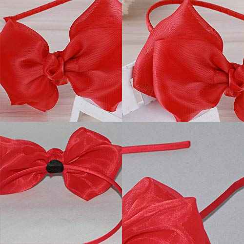 Bow Headband Lace Bowknot Hair Bands Big Bow Ribbon Halloween Hair Hoops Women Hairband Headdress Cosplay Christmas Headpiece