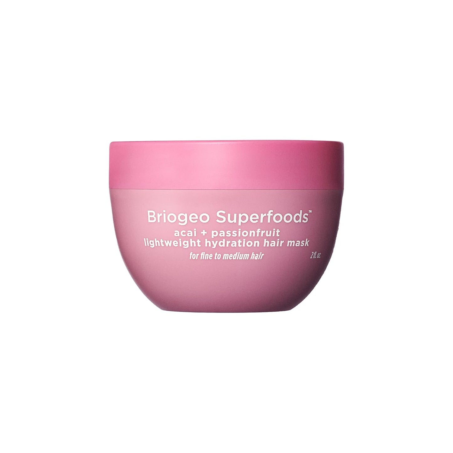 Briogeo Superfoods Acai + Passionfruit Lightweight Hydration Hair Mask | Protein-Free Deep Conditioning Treatment for Dry Hair | Vegan & Cruelty-Free | 2 fl oz