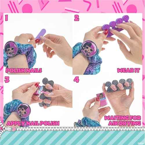 L.O.L. Surprise! Train Case Cosmetic Makeup Set Includes Lip Gloss, Eye Shimmer, Nail Polish, Hair Accessories & More, Perfect for Parties, Sleepovers & Makeovers, Ages 5+, by Townley Girl