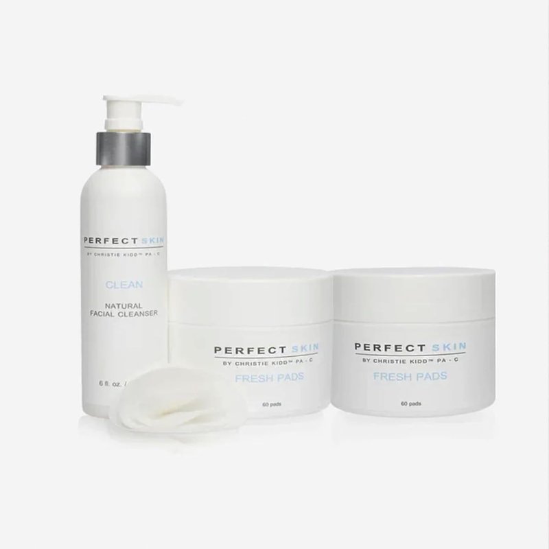 Fresh + Clean Duo Bundle - Natural Face Cleanser & Exfoliating Pads Set | Clean, Soothe, Refine Skin