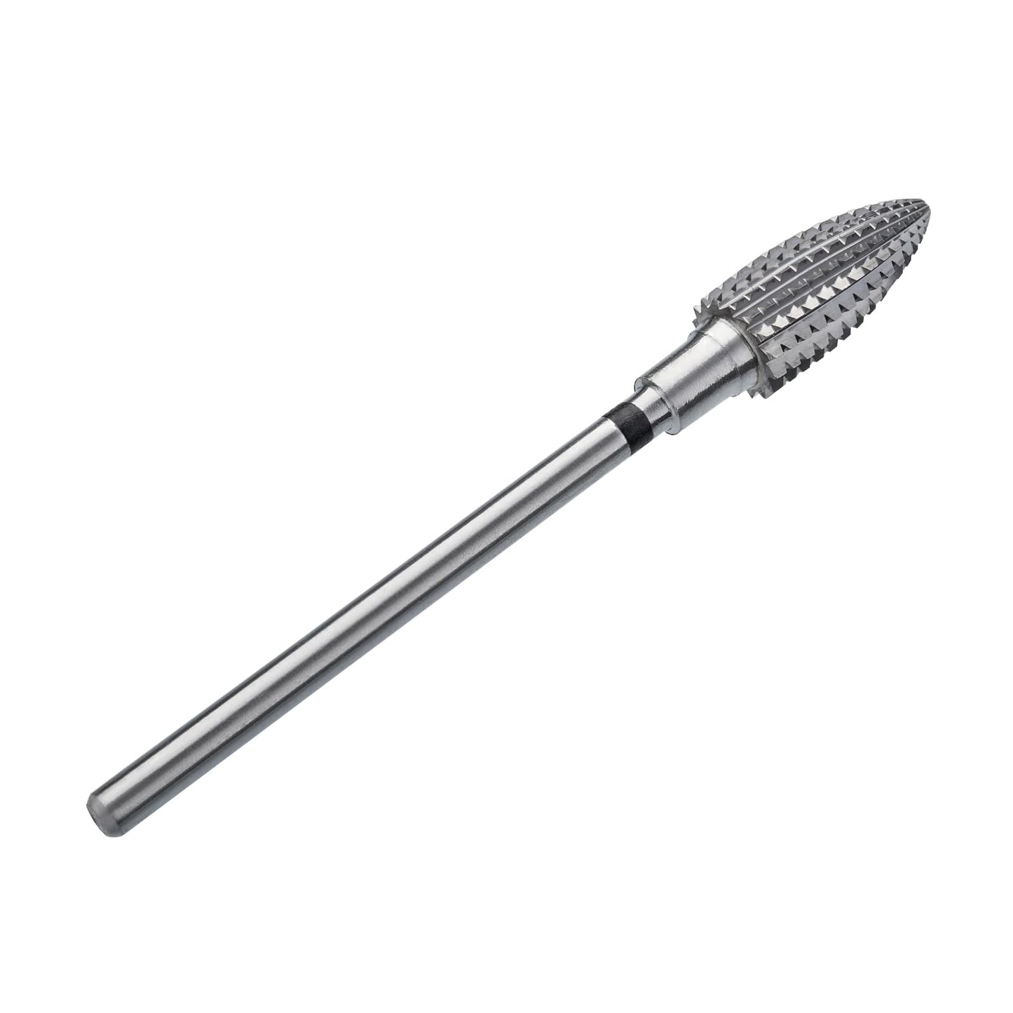 STALEKS PRO Expert Carbide Nail Drill Bit (Pine Cone, Black, 6mm Head / 14mm WP) – Coarse Hardness for Artificial Nail Correction & Gel Polish Removal in Hardware Manicure/Pedicure