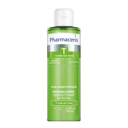 Pharmaceris Balancing Face Toner - Reduces Shine, Refreshes, Normalizes Oily & Sensitive Skin, Removes Sebum & Makeup, Helps Refine Pores, Gentle Alcohol-Free Astringent, Puri-SEBOTONIQUE, 6.76 fl oz