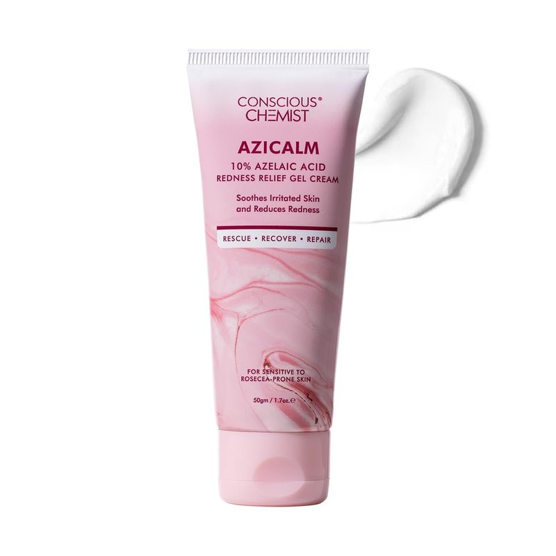 Conscious Chemist® 10% Azelaic Acid Cream 50g | Face Moisturizer for Acne-Prone Skin, Redness Relief & Irritation | For Men & Women | All Skin Types | Azicalm