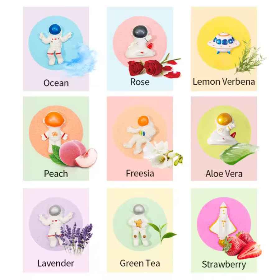 Leiky Life Princess Bath Bombs Luxury Fizzy Organic Natural Bath Bomb Gift Set Bubbling (Space), 1 Count (Pack of 9)