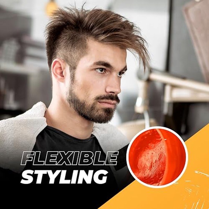 nishman Hair Styling Gel Wax Series 150ml (Pack of 1, 03 Flamming)
