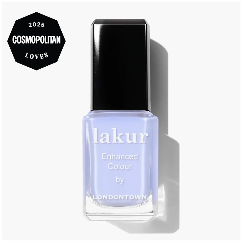 LONDONTOWN Lakur Nail Polish – Blue, Cloud Nine, 0.4 Fl Oz, Long-Lasting, Streak-Free, Chip-Resistant | 21+ Free Non-Toxic Vegan Nail Color, Strengthens & Hydrates Nails