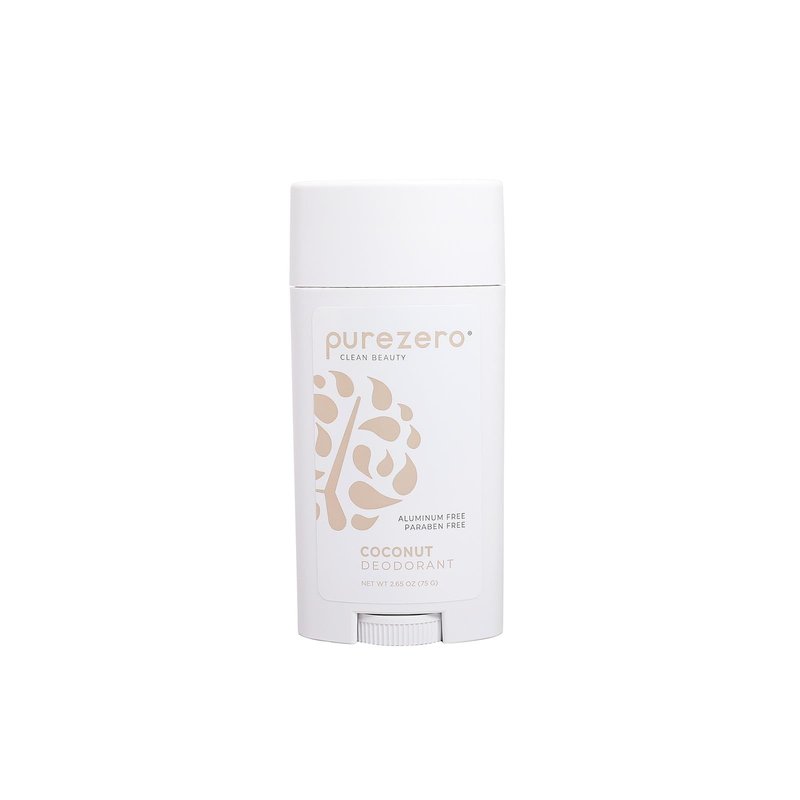 Purezero Deodorant | COCONUT | Aluminum & Paraben Free with Baking Soda and 24-Hour Odor Protection | For Women & Men | Infused with Shea Butter & Coconut Oil (1 Pack)
