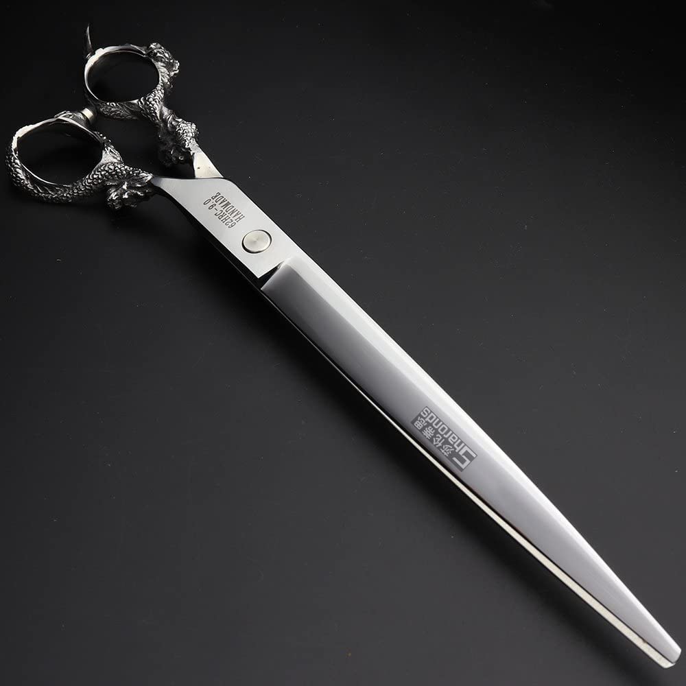 Hair scissors Professional hair scissors Japanese hair scissors 440C stainless steel/rose razor [scissors bag is a gift (9 inch flat)