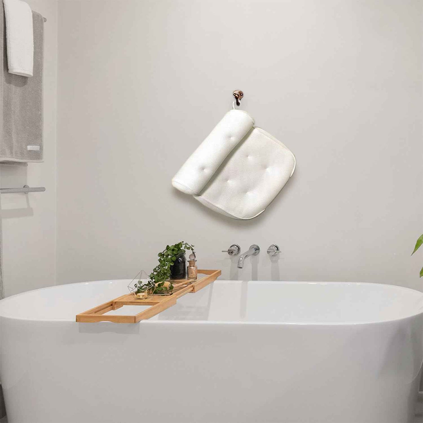 AYANG Bath Pillow for Bathtub, Bath Pillows for Tub with 4D, Non Slip Bath Neck Spa Pillows Headrest Cushion for Back, Bath Pillow Fit Hot Tub, Easy to Wash, Spa Gifts Bathtub Accessories