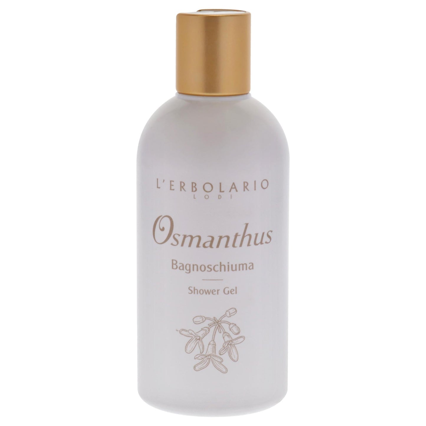L'Erbolario Shower Gel - Moisturizing Body Wash with Floral Fragrance - Toning and Protecting Floral Body Soap for Radiant Skin - Osmanthus - 8.4 oz
