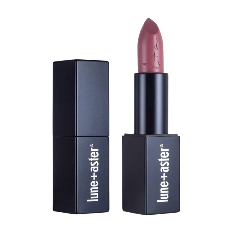 Lune+Aster PowerLips Lipstick - Creamy Nude Lipstick with Satin Finish | Lightweight, Full Coverage, Vegan Formula