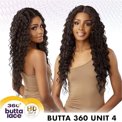 Sensationnel Butta 360 Lace Wigs - Unit 4 Wider Parting 360 Degree Lace Glueless Synthetic Preplucked Hairline (SH/BERRY)