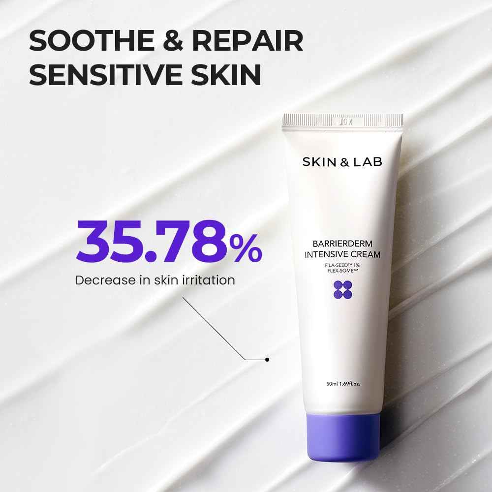[SKIN&LAB] Barrierderm intensive cream, moisturizing,gentle, light texture, face and body (1.69 fl oz.)