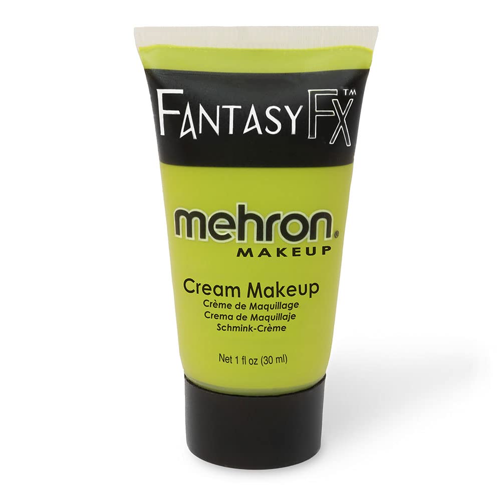 **Mehron Makeup Fantasy FX Cream - Ogre Green Face & Body Paint for Halloween | 1 fl oz (30ml)**