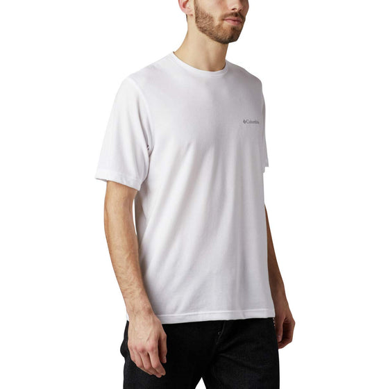 Columbia Men's Thistletown Park Crew, white, White Heather,Large