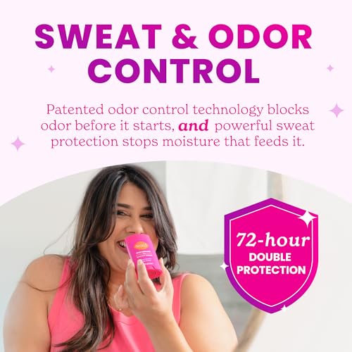 Lume Deodorant Plus Sweat Control - Smooth Solid Stick - Extra Strength Antiperspirant - 72 Hour Odor And Sweat Control - Baking Soda Free, Skin Loving - 2.6 ounce (Soft Powder) Pack of 2