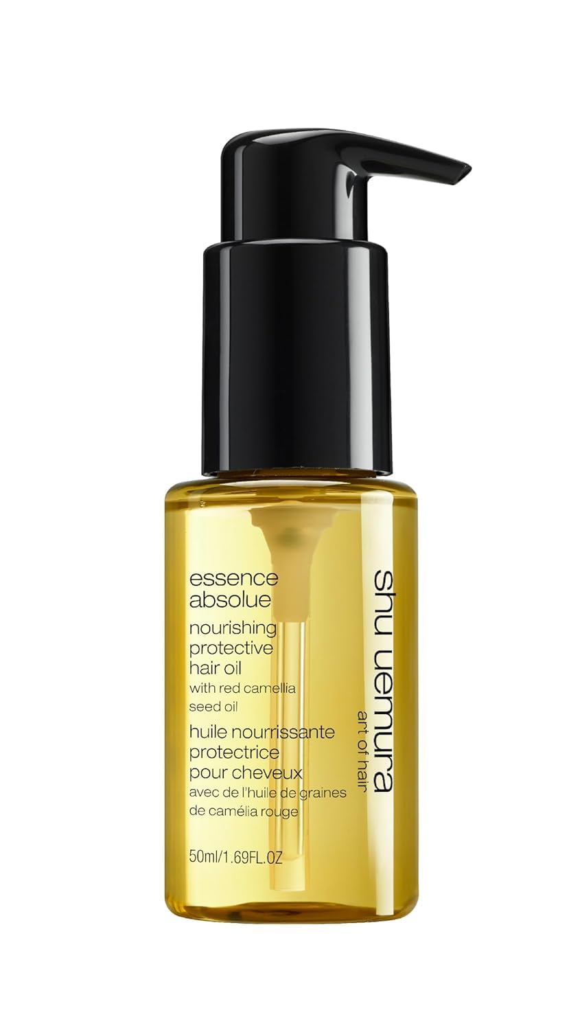 shu uemura art of hair Essence Absolue Nourishing Protective Hair Oil - Lightweight Multi-Benefit Leave In Treatment, Hydrates, Adds Shine, and Reduces Frizz with Heat Protection, 1.69 Fl Oz