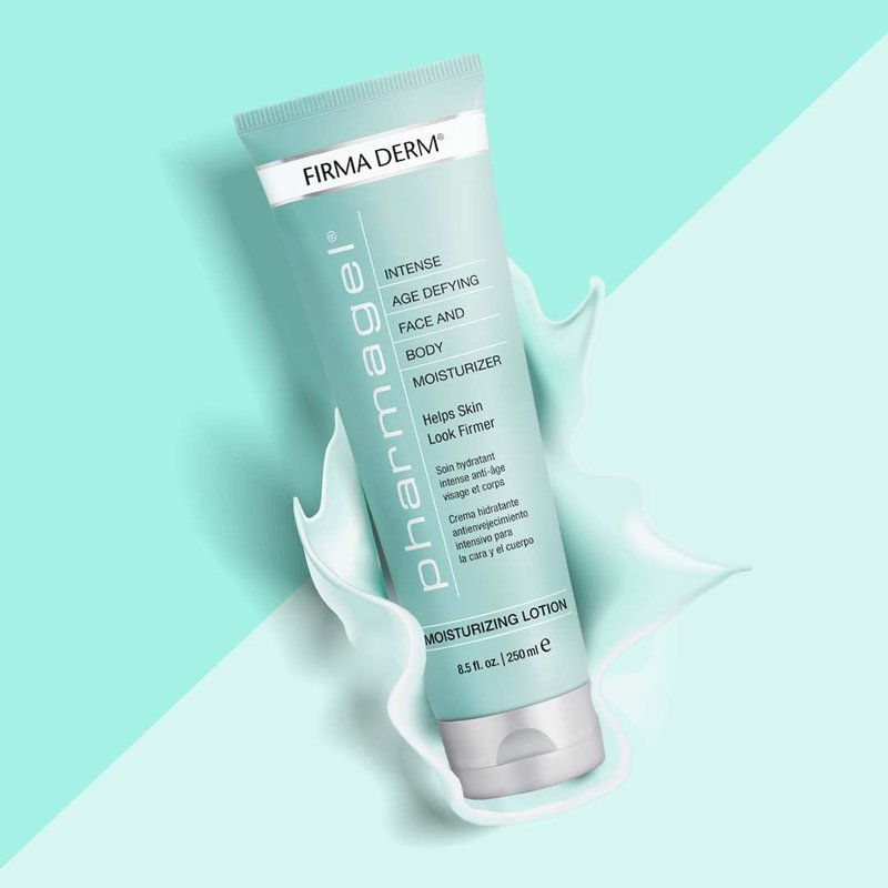 Pharmagel Firma Derm Anti‑Aging Lotion – Daily Vitamin A+C+E Moisturizer for Firmer, Younger-Looking Skin – Botanical Firming & Hydrating Body & Face Cream – 8.5 fl oz
