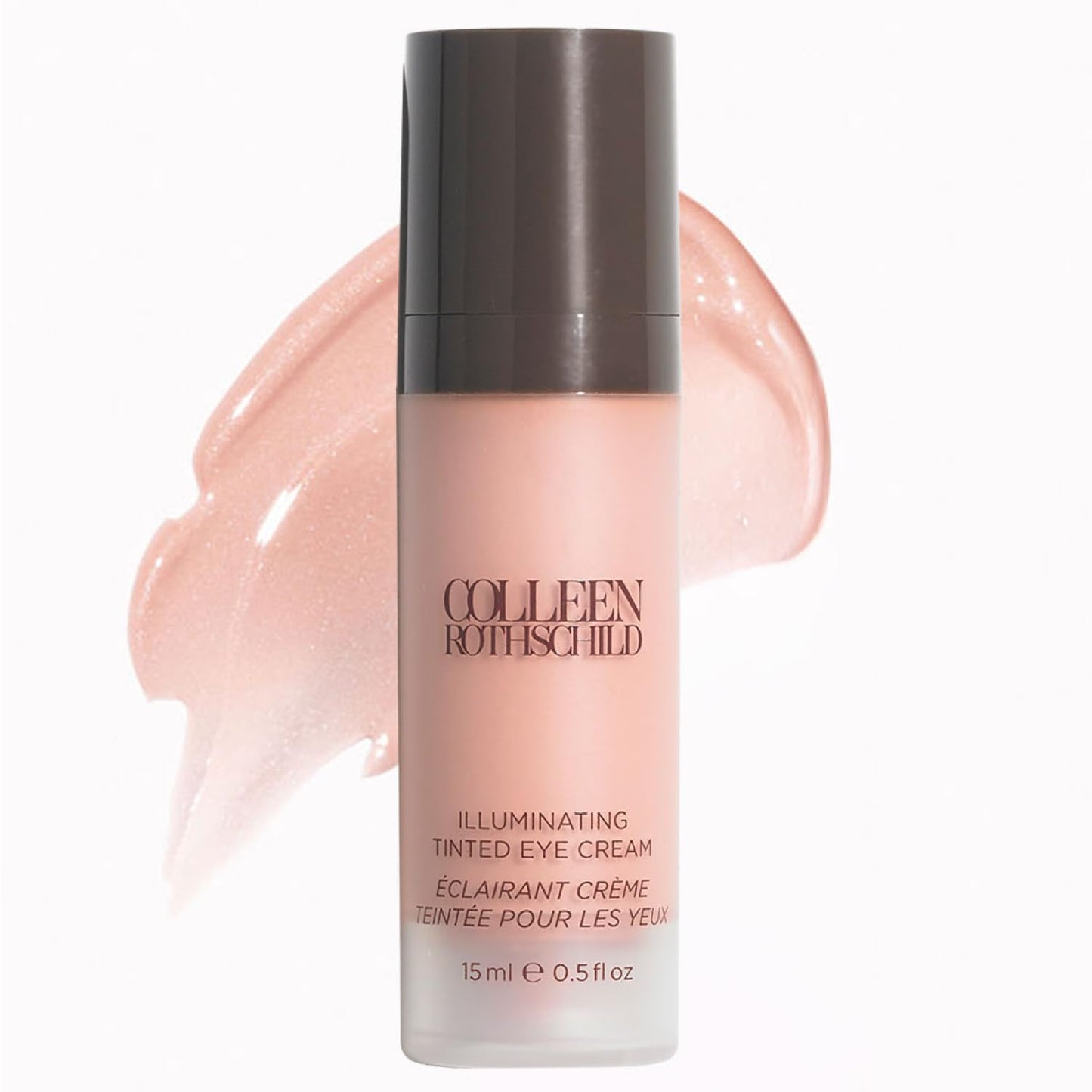 COLLEEN ROTHSCHILD Illuminating Tinted Eye Cream | Instant Brightening Effect | Nourishes & Targets Dark Circles | With Hyaluronic Acid, Caffeine, Pearlized Pigments & Peptides (0.5 fl oz)