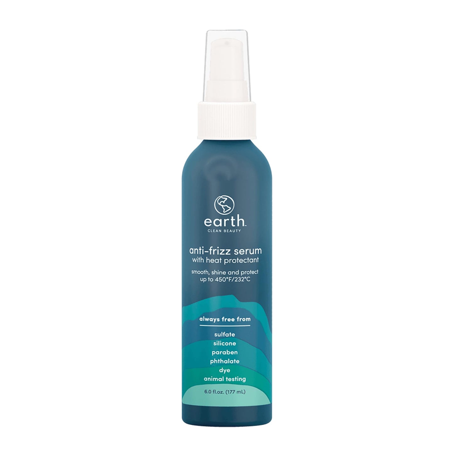 earth Anti-Frizz Serum - Hair Oil with Argan and Vegan Keratin - Lightweight Serum Providing Thermal Protection - Safe for All Hair Types - 6 oz