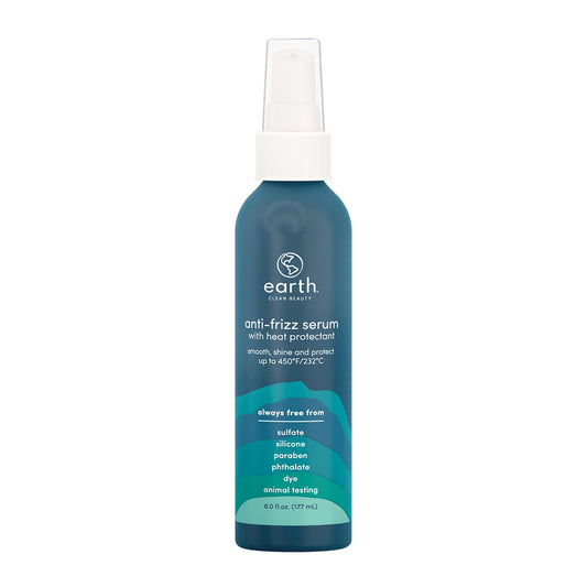 earth Anti-Frizz Serum - Hair Oil with Argan and Vegan Keratin - Lightweight Serum Providing Thermal Protection - Safe for All Hair Types - 6 oz