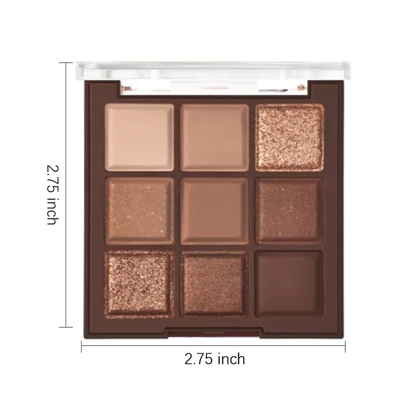 CAKAILA Brown Eyeshadow Palette-Neutral Nude Brown Smokey Eye Shadow Palette,Rose Gold Bronze Naked Cream Eyeshadow Palette Makeup,Natural Eyeshadow for Eyes Long Lasting Naturing-Looking