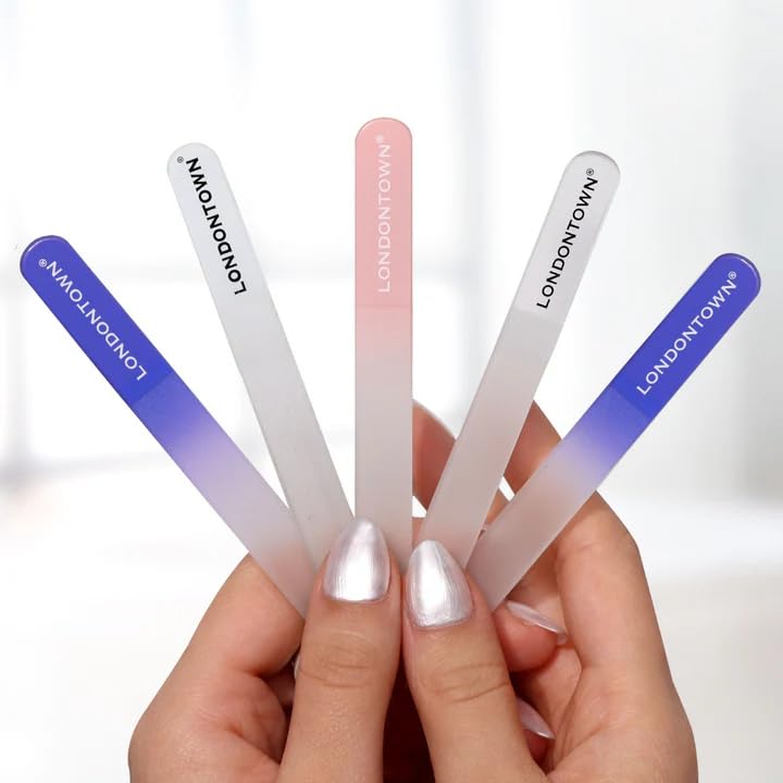 Black Glass Nail File - Durable & Gentle on Nails | 0.48 oz (Single Pack)