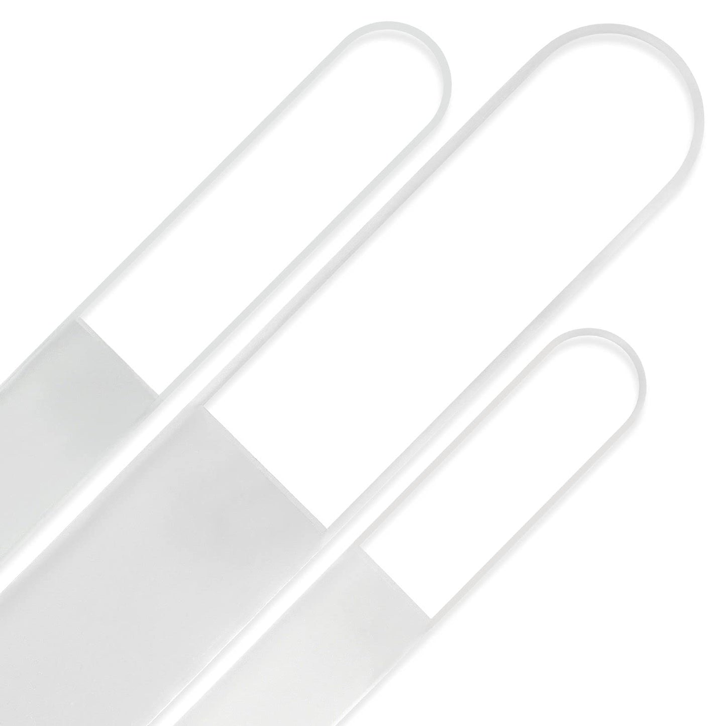 Mont Bleu Professional Set of 3 Czech Glass Nail Files - Genuine Czech Tempered Glass - Handmade Gift Set - Washable Double Sided Nail File - Etched Nail Files - Crystal Nail File for Natural Nails