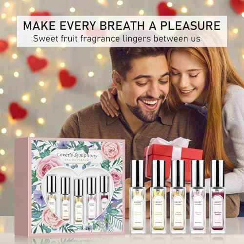 Mini Perfume Gift Set for Women & Teens ? 5 x 0.34 Fl Oz Eau de Parfum Spray ? Floral & Fruity Variety ? Perfect Holiday, Birthday & Christmas Gift